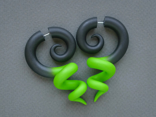 Kraken Fake Gauges, Octopus Tentacle Earrings, Halloween Costume Accessories