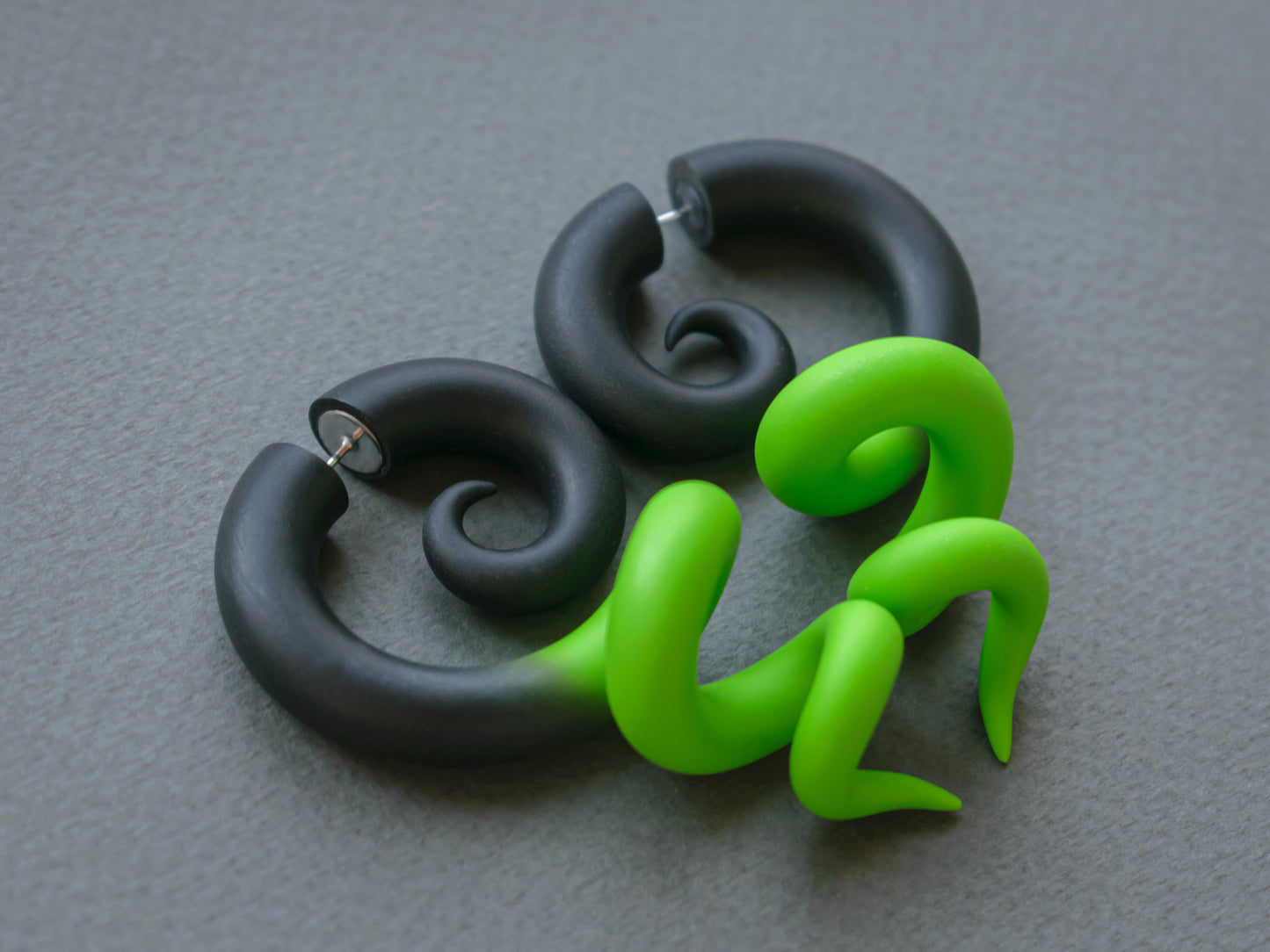 Kraken Fake Gauges, Octopus Tentacle Earrings, Halloween Costume Accessories