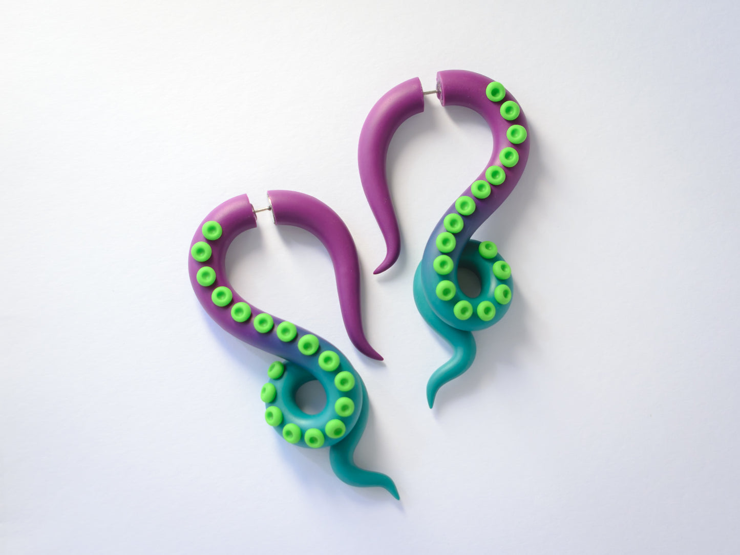 Ursula Earrings, Kraken Fake Gauges, Cosplay Octopus Earrings