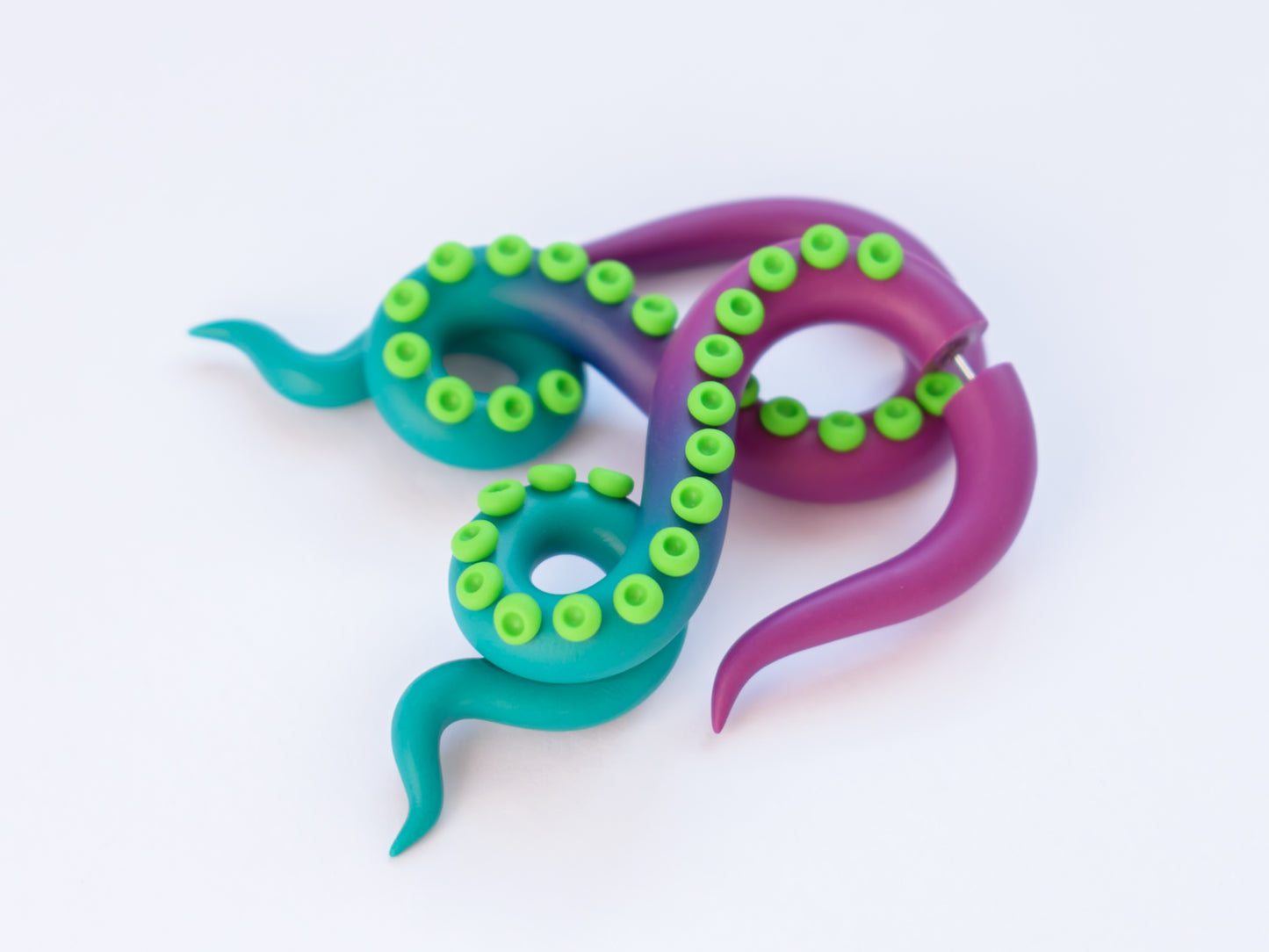 Ursula Earrings, Kraken Fake Gauges, Cosplay Octopus Earrings