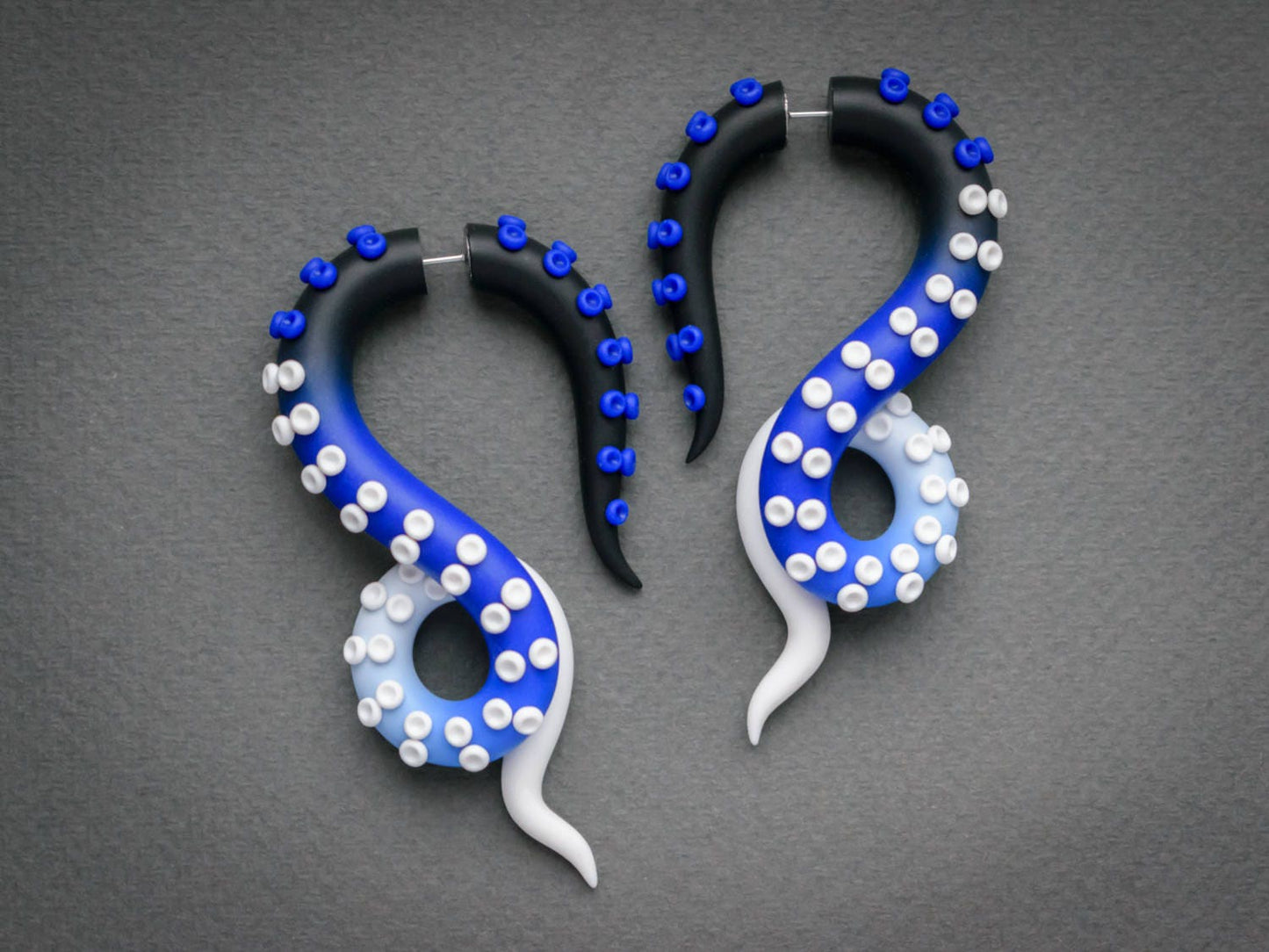 Unique Octopus Earrings, Cosplay Costume Jewelry, Tentacle Fake Gauges