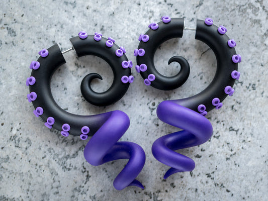 Ursula Sea Witch Handmade Tentacle Earrings, Disney Cosplay Costume Jewelry for Halloween