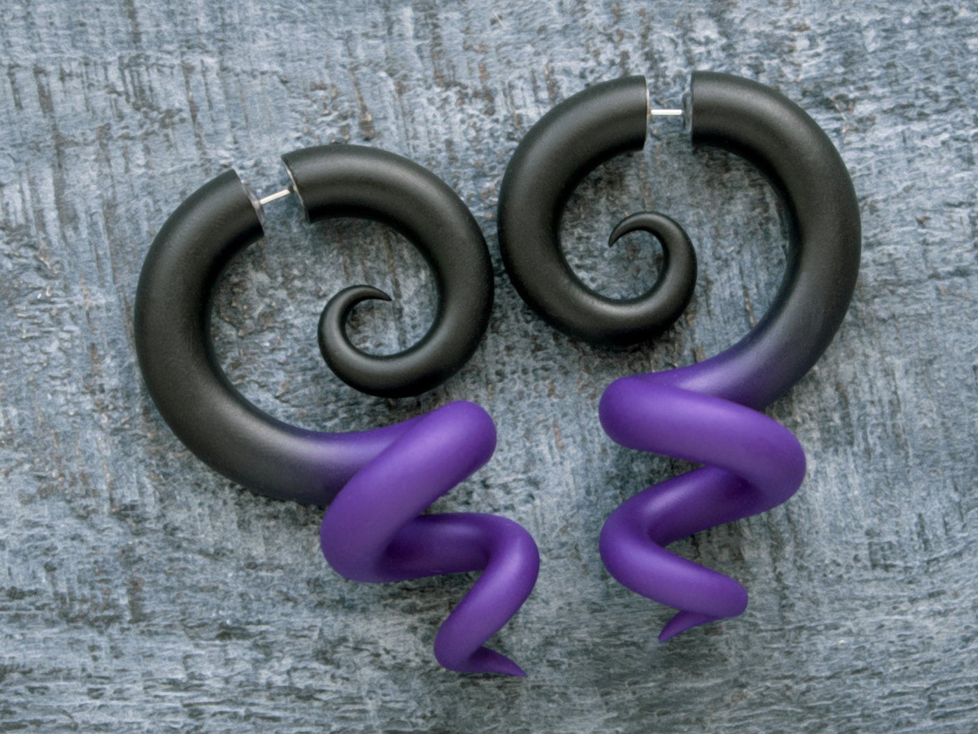 Ursula Fake Gauges, Cosplay Costume Accessories, Octopus Tentacle Earrings