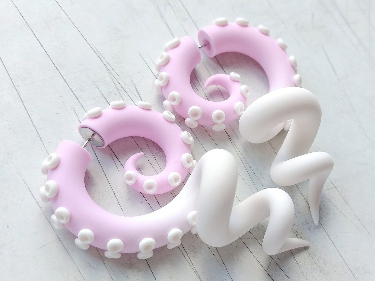 Kawaii Tentacle Earrings, Fairy Kei Jewelry, Sweet Lolita Accessories