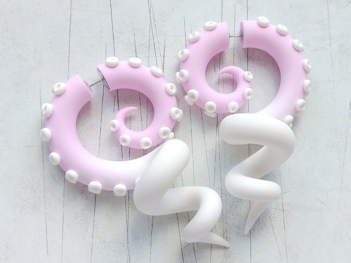 Kawaii Tentacle Earrings, Fairy Kei Jewelry, Sweet Lolita Accessories