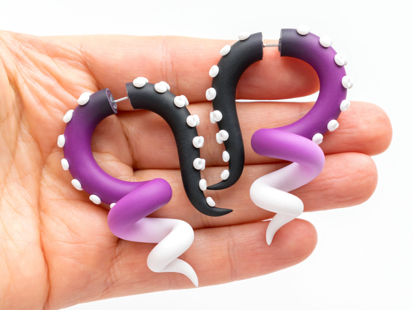 Ursula Tentacle Earrings, Halloween Costume Jewelry, Sea Witch Cosplay Accessories